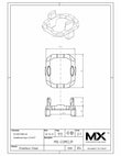 MaxxMacro (System 3R) Combi Drawbar Plastic Clip 3R-SSP13854E print