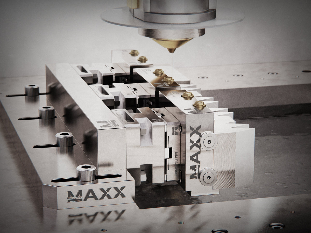 What determines the load capacity of a MaxxMacro chuck mounted horizontally?