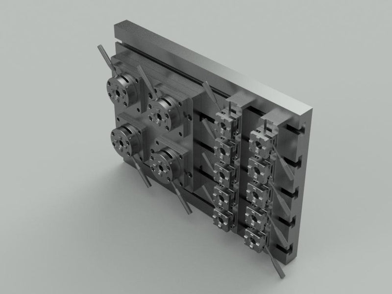 MaxxMacro® Twelve 54 QuickChucks + Four 100 QuickChuck Multi-System for Makino F5 Machines