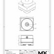 MaxxMacro 54 Stainless Round Stock Holder 15mm