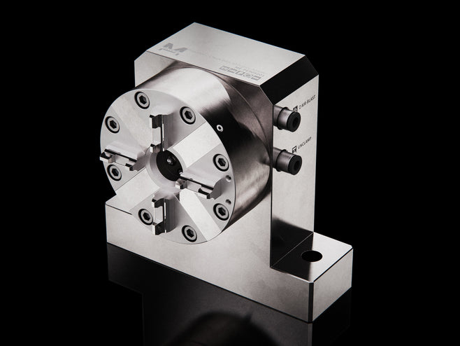 Maxx-ER (Erowa) 100 P Stainless Pneumatic Chuck With Horizontal 90-Degree Adapter 1