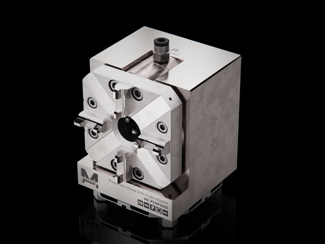 Maxx-ER (Erowa) 007612 Stainless Pneumatic Machine-Adapted Chuck With Angle Adapter 1