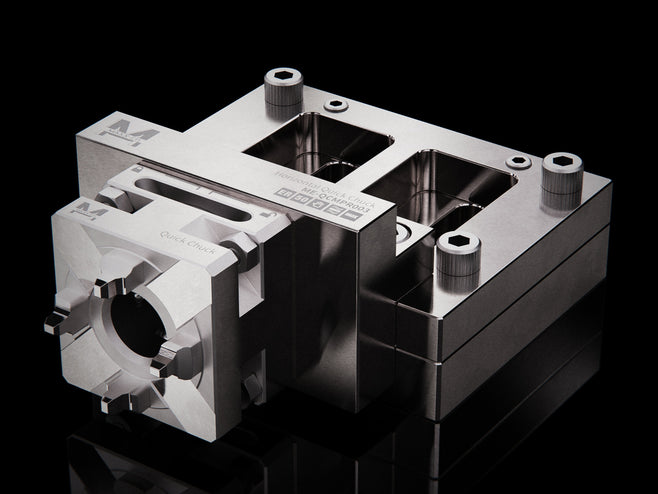 Maxx-ER (Erowa) 50 Stainless Manual Quick Chuck WEDM Rust Proof with Horizontal 90-Degree RSM Mounting Plate 1