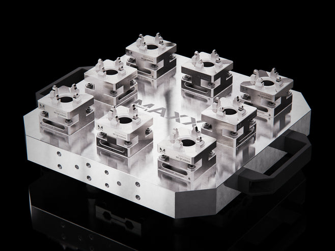 MaxxUPC (Erowa) UPC Aluminum Pallet System Adapter to MaxxMacro Multi 8 QuickChuck 1