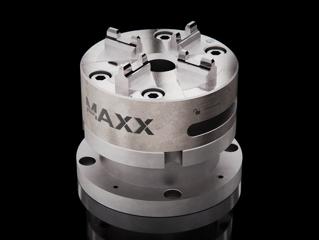Maxx-ER 038826 100 P Stainless Manual Quick Chuck With Adjustable Base and Central Flushing