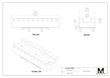 Maxx-ER (Erowa) 50 Aluminum Slotted Electrode Holder U25X6" 4