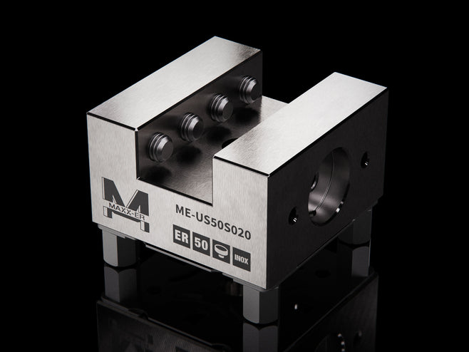 Maxx-ER (Erowa) 50 Stainless Slotted Electrode Holder U20 1