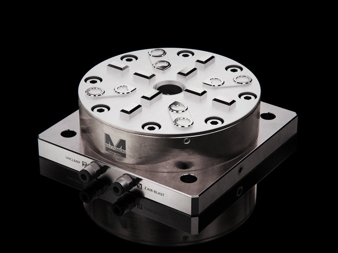 MaxxMagnun (System 3R) Pneumatic Chuck Manual Short Drawbar with Mounting Plate 160x160 mm 1