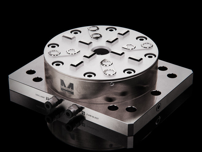 MaxxMagnun (System 3R) Pneumatic Chuck Manual Short Drawbar with Mounting Plate 680.1-2 1