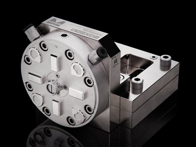 MaxxMacro® (System 3R) 70 Pneumatic Low Profile Chuck WEDM Rust Proof with Horizontal 90-Degree RSM Adapter 1
