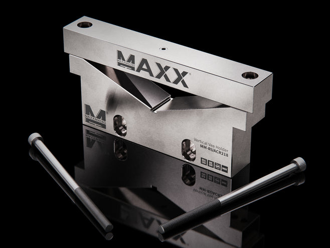 MaxxMacro® (System 3R) MXRuler (3Ruler) Vertical Vee holder WEDM Vise Rust Proof