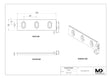 MaxxMacro (System 3R) 2001JU MXRuler (3Ruler) WEDM Reference Element Universal 150mm 5