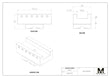 MaxxMacro® (System 3R) 54 Aluminum Slotted Electrode Holder U30x4"