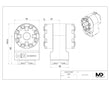 MaxxMacro 54 Twin Chuck 90 Degree Manual Adapter