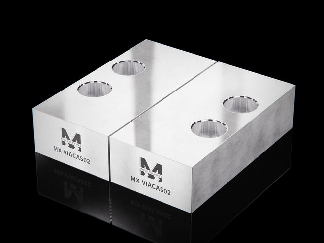 MaxxVise Aluminum Self Centering Vise Spare Part Soft Jaw 39x80x21mm (Set of 2) 1