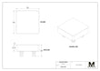 MaxxZPS Zero Point Pitch 52 Stainless 45275 Blank Pallet 96x96x27 mm