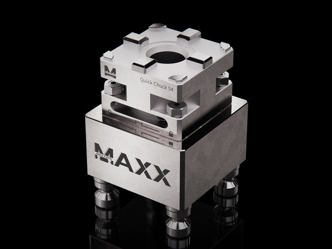 MaxxZPS Zero Point Pitch 52 Stainless to MaxxMacro 54 Manual Chuck System Adapter 1