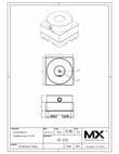 MaxxMacro (System 3R) Circle Holder Stainless 20MM Dia Round Stock print