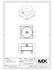 Maxx-ER (Erowa) Circle Holder Stainless .375 Dia Round Stock Holder print