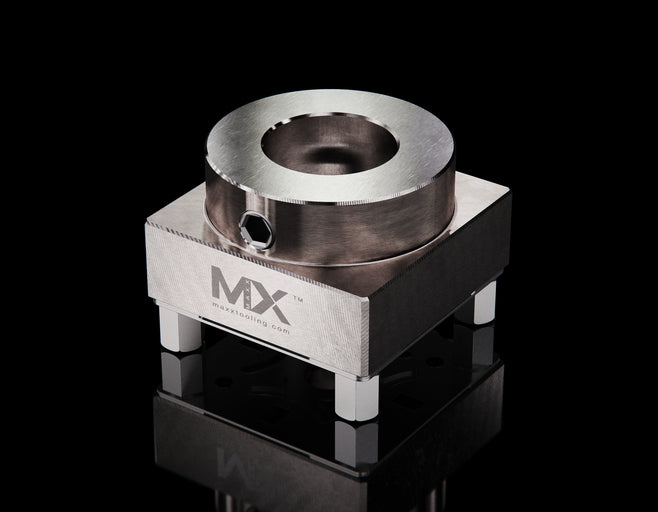 Maxx-ER (Erowa) Circle Holder Stainless 25mm Dia Round Stock Holder left